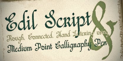 Edil Script Font Poster 1