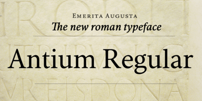 Antium Font Poster 4