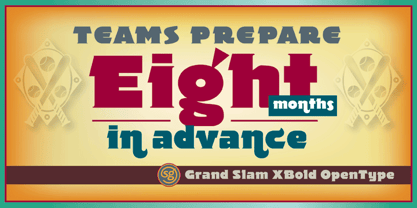 Grand Slam SG Font Poster 2
