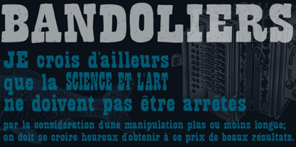 Bandoliers Font Poster 8