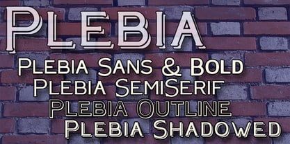 Plebia Font Poster 1