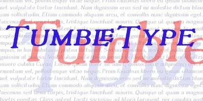 Tumbletype Font Poster 1