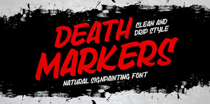 Death Markers Font Poster 2