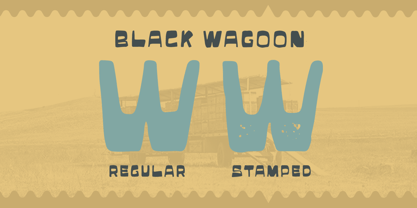 Black Wagoon Font Poster 2