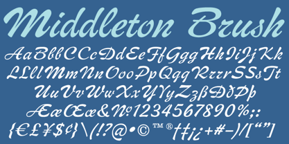 Middleton Brush Font Poster 1