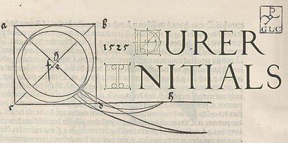 1525 Durer Initials Fuente Póster 1