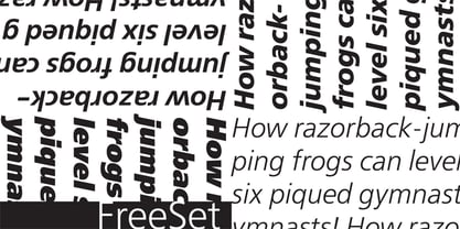 FreeSet Font | Webfont & Desktop | MyFonts