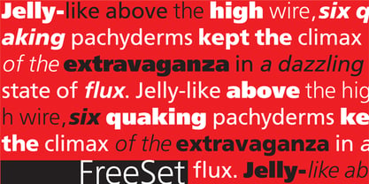 FreeSet Font Poster 3