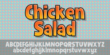Chicken Salad Font Poster 3