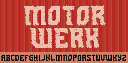 Motorwerk Font Poster 3