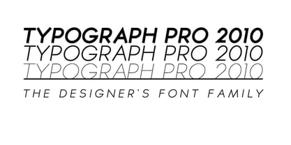 Typograph Pro Fuente Póster 5