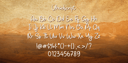 Uhudscript Font Poster 10