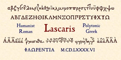 Lascaris Font Poster 1