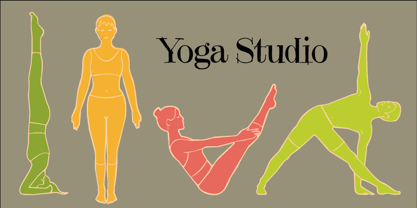 Yoga Studio Fuente Póster 3
