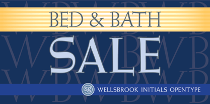 Wellsbrook Initials SG Font Poster 3