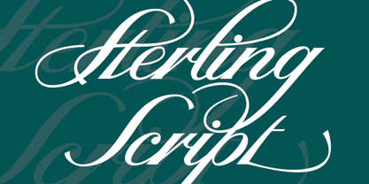 Sterling Script Font Poster 1