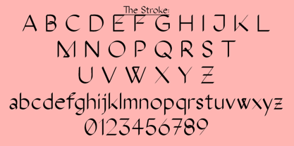 The Stroke Sans Font Poster 1