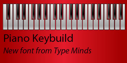 Piano Keybuild Font Poster 2