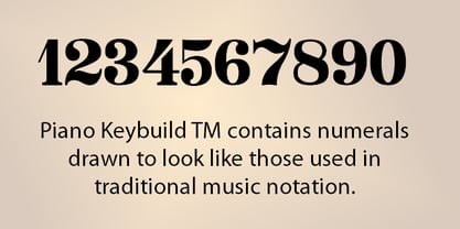 Piano Keybuild Font Poster 5