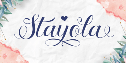 Stayola Font Poster 1