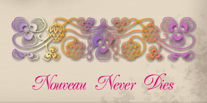 Nouveau Never Dies Font Poster 6