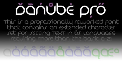 Danube Pro Font Poster 6