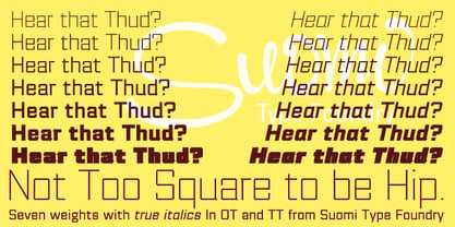 Thud Font Poster 1