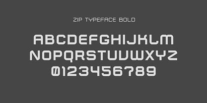 Zip Typeface Font Poster 10