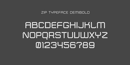 Zip Typeface Font Poster 9