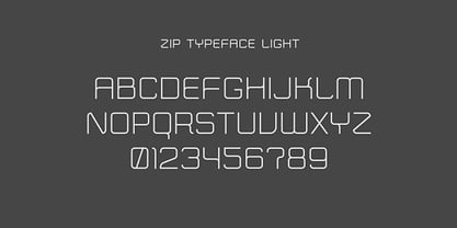 Zip Typeface Font Poster 5