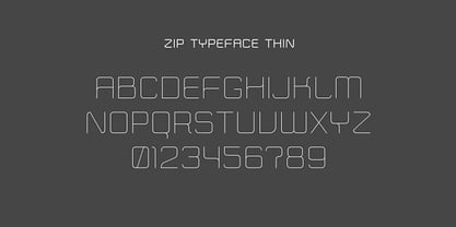 Zip Typeface Font Poster 3