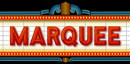 Marquee Fuente Póster 1