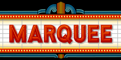 Marquee Font Poster 1