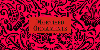 Mortised Ornaments Font Poster 3
