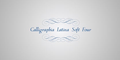 Calligraphia Latina Soft 4 Font Poster 2
