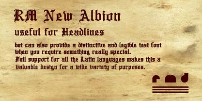 RM New Albion Font Poster 1