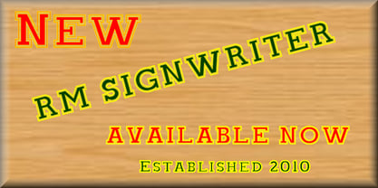 RM Signwriter Font Poster 1