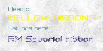 RM Squarial Ribbon Fuente Póster 1