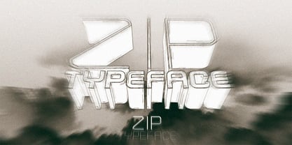 Zip Typeface Font Poster 4