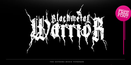 XXII Blackmetal Warrior Font Poster 1