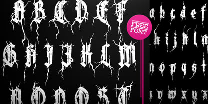 XXII Blackmetal Warrior Font Poster 2
