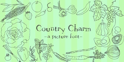 Country Charm Fuente Póster 1