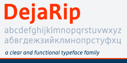 Deja Rip Font Poster 1