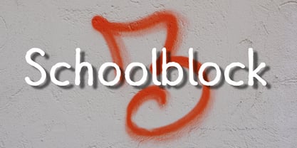 Schoolblock Font Poster 2