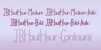 JBHaut Heur Font Poster 2