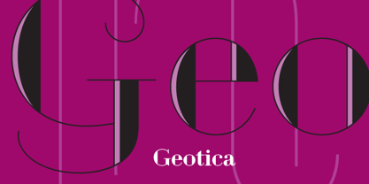 Geotica Font Poster 1