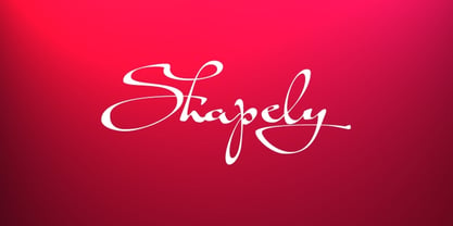 Shapely Font Poster 1