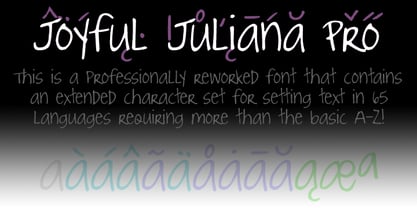 Joyful Juliana Pro Font Poster 2