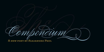 Compendium Font Poster 6