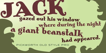 Pickworth Old Style Pro Font Poster 1